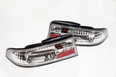 1995-1998 Nissan 240sx Circuit Sports All Clear Rear Tail Lamp Lights for S14